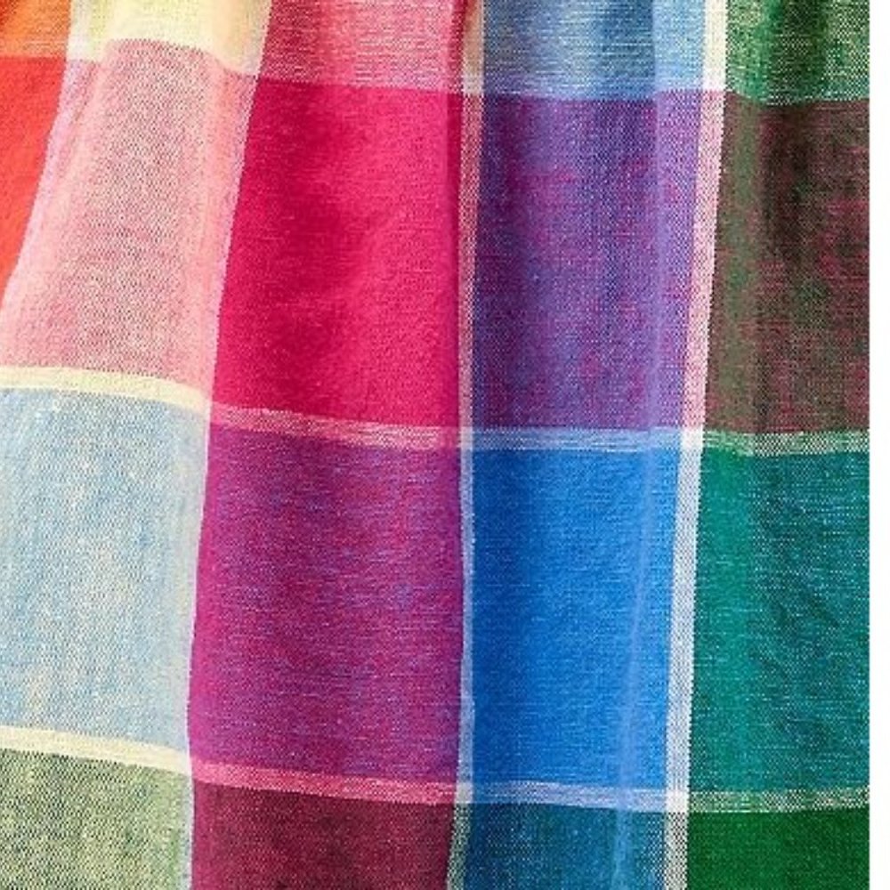 Carter's Plaid Linen 2-Pc Outfit - Picture 2 of 2